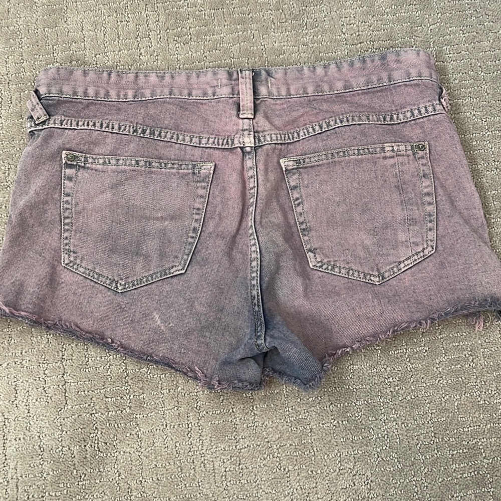 Free People distressed denim shorts 29”
